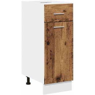 vidaXL Vidaxl - Drawer Bottom Cabinet Lyon Old Wood 30x46x81.5 cm Engineered Wood