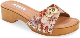 Steve Madden Fredi Platform Slide Sandal in Floral at Nordstrom, Size 6