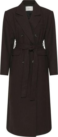 Gestuz Double-Breasted Coats - Dames - Mantel - Bruin - 2XS - Jassen