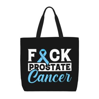 Generic Women Handbag Prostate Cancer Fighter Ladies Shopping Shoulder Bag Large Capacity Reusable Shopping Bags, For Gym, Holiday, Swim, Daily, School