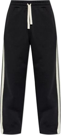 Palm Angels Wide-leg Trainingsbroeken - Heren - Sweatpants - Zwart - S - Katoen - Broeken