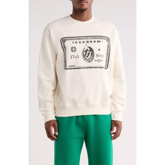 Icecream Card Cotton Graphic Sweatshirt in Antique White at Nordstrom Rack, Size Xxx-Large