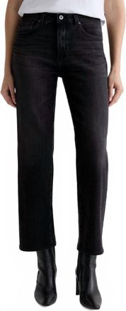 AG - Adriano Goldschmied Brinley Mid-Rise Straight Leg Jeans In Nebula