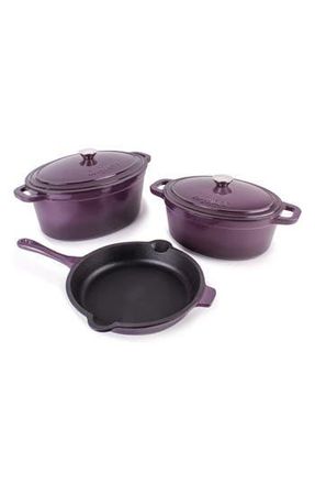 Berghoff Neo 5-Piece Cast Iron Cookware Set in Purple at Nordstrom Rack