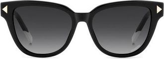 Missoni 53mm Cat Eye Sunglasses in Black/Dark Grey at Nordstrom