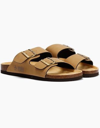 Original Penguin Mens Penguin Port 2 Mens Natural Sandals - Cream - Size: 10