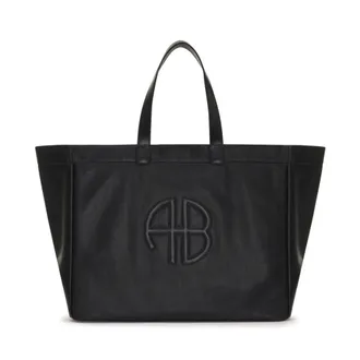 Anine Bing Tote Bags, female, Black, Size: ONE SIZE Large Rio Tote