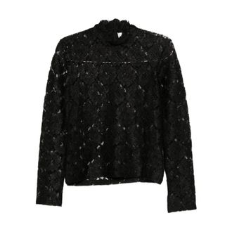 R&oacute;he Blouses, female, Black, Size: XS Black High Neck Shirt with Zipper