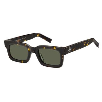 Tommy Hilfiger Rectangle Sunglasses - male - Tommy Hilfiger - Sunglasses - Brown - 49 MM - Accessories