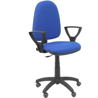 Piqueras y Crespo Silla A&yacute;na Bali Azul Brazos Fijos Ruedas De Parqu&eacute;