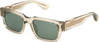 Police Mens SPLP24 54 06S9 Sunglasses - Green - One Size