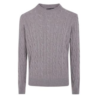 FILIPPO DE LAURENTIIS Trui met ronde hals - Heren - Truien - Beige - Maat: XL Wol