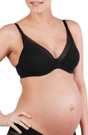 Cache Coeur Maternity and nursing bra Milk in Black at Nordstrom, Size 38C