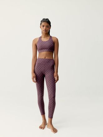 Born Living Yoga Top Monogram Dark Cherry