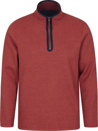 Mountain Warehouse Beta Mens Zip Neck Top Red XXS