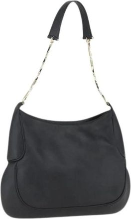 Ferragamo Pre-owned Leren Schoudertas - Dames - Vintage Schoudertas - Zwart - ONE Size - Leer - Vintage