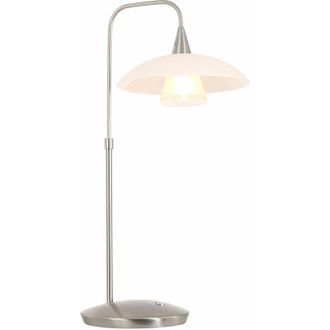 Steinhauer Lámpara de mesa - Tallerken - acero - vidrio metal - - Steinhauer