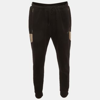 HUGO BOSS Boss By Hugo Boss Black Cotton Knit Sweatpants