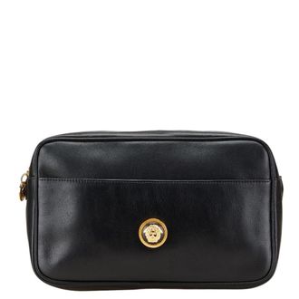Versace Leather Clutch Bag (Pre-Owned)
