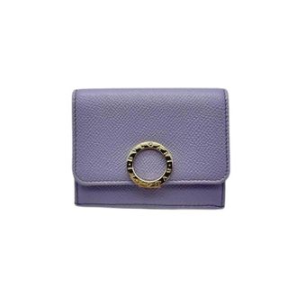 Bulgari Pre-owned Wallets, female, Purple, Size: ONE SIZE Pre-owned Wallet (tri-fold)