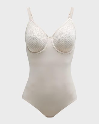 Wacoal Visual Effects Mesh-Top Bodysuit