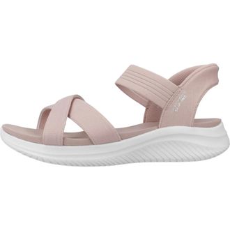 Skechers Ultra Flex Platte Sandalen - Dames - Sandalen - Roze - 38 EU - Schoenen