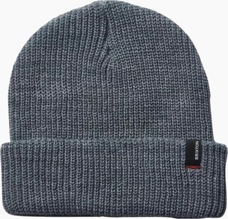 Brixton Mens Brixton Heather Grey Heist Beanie Hat - Size: ONE size