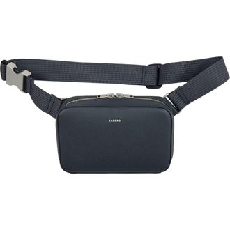 Sandro Small reconstitued leather bag in Steel at Nordstrom, Size Medium