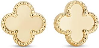 Devata Clover Earrings in 14K Gold, 11mm in Yellow Gold at Nordstrom