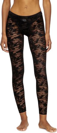 Diesel Camo lace leggings - Pants - Woman - Black