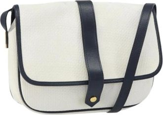 Saint Laurent Pre-owned Vintage Schoudertas - Dames - Vintage Schoudertas - Wit - ONE Size - Leer - Vintage