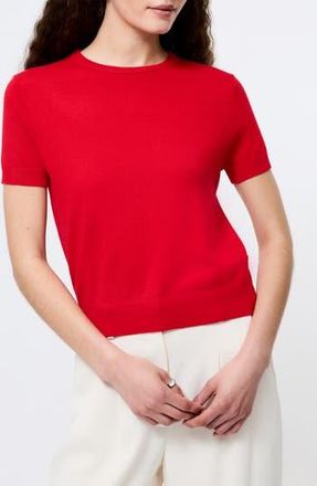 French Connection Nola Short Sleeve Sweater in 60-Mars Red at Nordstrom Rack, Size X-Small
