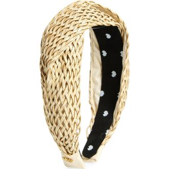 Lele Sadoughi Marlene Wicker Headband in Natural at Nordstrom