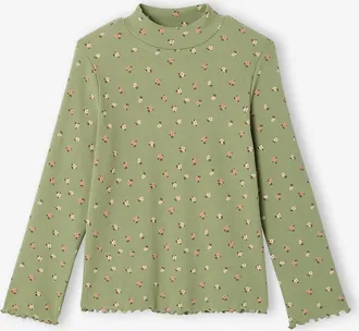 Vertbaudet M&auml;dchen Shirt mit Stehkragen gr&uuml;n