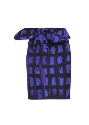 Moschino Purple Bow Detail Mini Skirt Size S