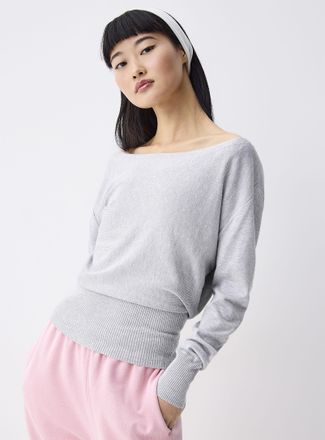 Twik Womens Ribbed-hem loose sweater
