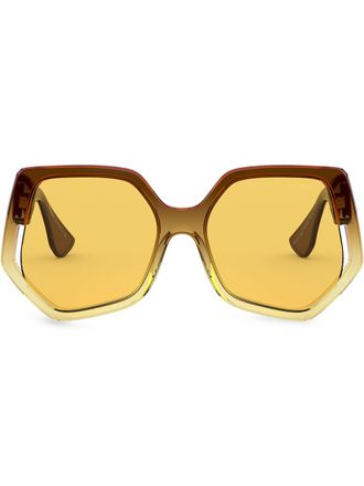Miu Miu Eyewear Occhiali da sole sfumati - Marrone