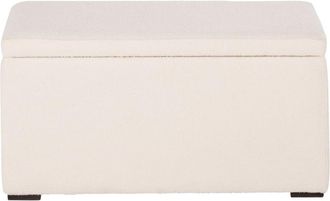 Maisons du monde Banco cofre rizado blanco