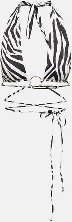 Same Swim Pierced wrap bikini top