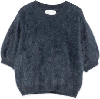 Lisa Yang Kasjmier trui met pofmouwen - Blauw