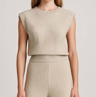 Bloomingdale's Granada Pullover Top In Beige