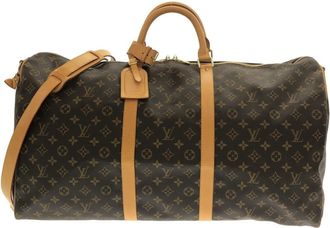 Louis Vuitton Brown Coated Canvas Boston Bag (Pre-Owned)