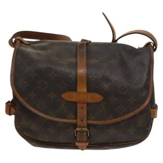 Louis Vuitton Tweedehands Canvas Louis Vuitton tassen - Dames - Pre-owned - Bruin - Maat: ONE Size Leer