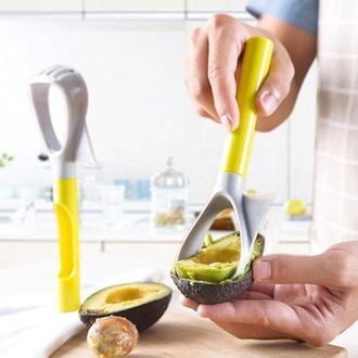 OEM Cortador De Aguacate Multifuncional Cuchara Rebanador Cocina Accesorio Profesional 5 En 1