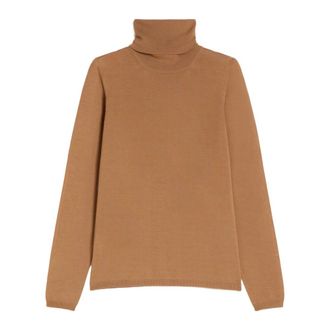 Max Mara Turtlenecks, female, Beige, M, Jersey C/Vuelto Saluto