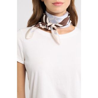 Rag & Bone Pop Geo Silk Scarf in Mochg at Nordstrom