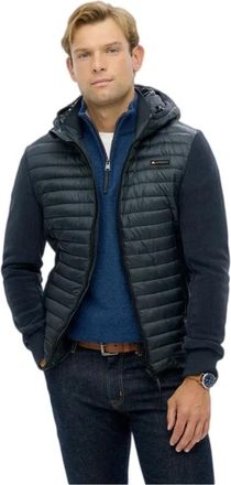 Superdry Storm Hybrid Jacket - Heren - Winterjassen - Blauw - M - Jassen