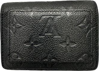 Louis Vuitton Monogram Empreinte Black Noir Monogram Empreinte Coin Purse/Coin Case (Pre-Owned)