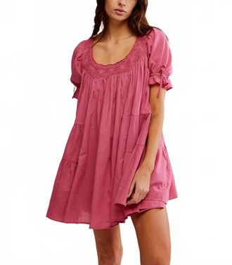 Free People Sandy Shores Babydoll Dress In Soothing Petal