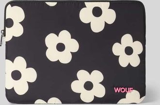Wouf Laptoptasche mit floralem Allover-Print Modell Daisy in Black, Gr&ouml;&szlig;e 1